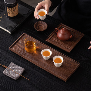 North American Walnut Wood <b>Tea</b> Tray Solid Wood Rectangular Durable For Kung Fu <b>Tea</b> <b>Set</b> Household Dry Brewing Afternoon <b>Tea</b> - Product Image 2