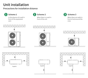 Pompe à chaleur monobloc air-eau EVI DC Inverter à basse température R290 pour chauffage et refroidissement domestique - Product Image 3