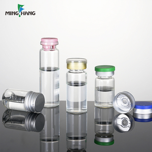 Hot Sale Small Glass Medicine <b>Bottles</b> 10ml 13ml 19ml <b>Empty</b> Glass Vial with Aluminum Seal - Product Image 2