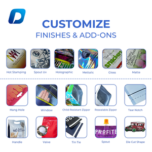 Colorful Customized 500pcs Low MOQ Zipper Lock Food Packaging Custom Digital Printing Stand up Pouch <strong>Bag</strong> - Product Image 3