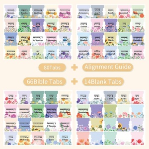 แท็บคั่นพระคัมภีร์, แท็บคั่นพระคัมภีร์แบบเคลือบลามิเนต, อุปกรณ์จดบันทึกพระคัมภีร์, แท็บคั่นพระคัมภีร์สำหรับผู้หญิงและผู้ชายที่ศึกษาพระคัมภีร์ - Product Image 3