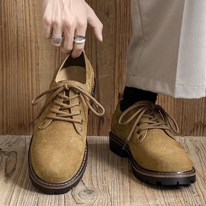 Bottes de travail montantes rétro haut de gamme pour hommes, nouveauté, à semelle épaisse, à lacets, imperméables, antidérapantes et respirantes - Product Image 2