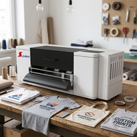 Produsen Printer DTF Sunika 30CM XP600 Garansi 1 Tahun Sirkulasi Tinta Putih untuk Pakaian Kontrol via Ponsel