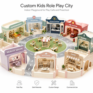 Équipement de jeu d'intérieur personnalisé pour enfants, maison de jeu, aire de jeux pour café ludique, école maternelle et centre de jeux pour enfants - Product Image 1