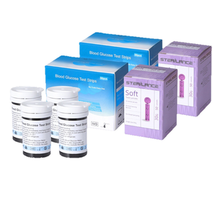 Moniteur de <span class=keywords><strong>glycémie</strong></span> numérique avec alimentation électrique et bandelettes de test rapide pour la <span class=keywords><strong>glycémie</strong></span> - Product Image 5