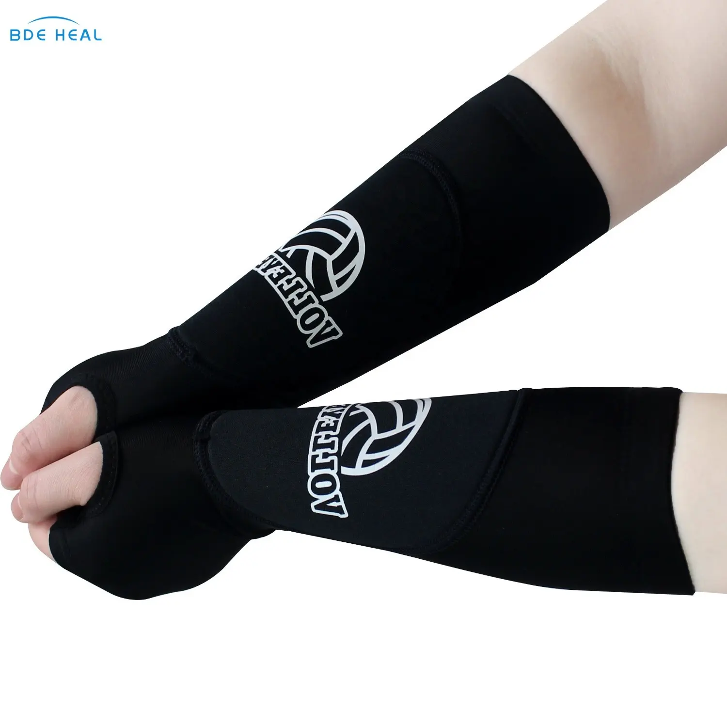 BDE Sports Volleyball Arm Sleeve Compression Hitting Forearms Sleeves with Protection Pads Training Arm for Kids and Adulrs
