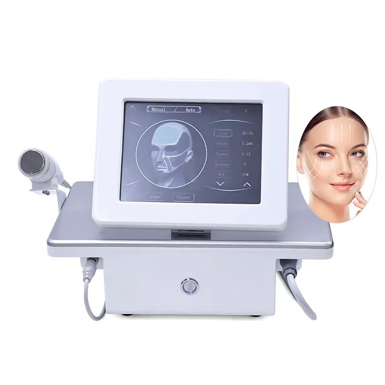 Draagbare 2in1 Rf Huidverstrakking Stretchmark Verwijdering Morpheos 8 Fractionele Radiofrequentie Machine Met Koude Hamer