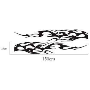 2 pegatinas de PVC impermeables y resistentes a los arañazos con diseño de llamas para decoración elegante de coches - Product Image 6