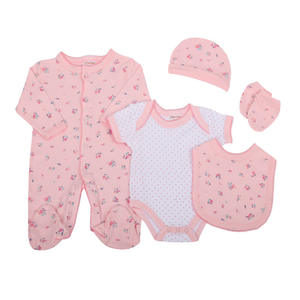 Vente en gros d'usine, ensemble layette d'été en coton <span class=keywords><strong>de</strong></span> haute qualité pour bébé, vêtements pour nouveaux-nés - Product Image 2
