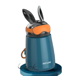 Thermos en acier inoxydable 304 Flopsy Bunny Tide Bunny Elvis Cartoon, bouteille d'eau isolée - Product Image 1