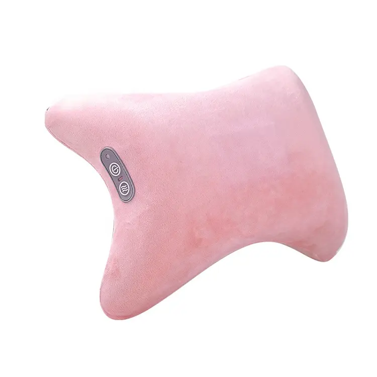 Portable Comfy Car Home Rechargeable Multi-functional Intelligent Neck Muscle Relaxation Massage Pillow Lumbar Support Cushion