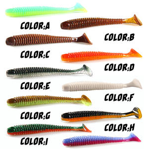 Anneau d'<span class=keywords><strong>impact</strong></span> Supercontinent de haute qualité 63-97mm, <span class=keywords><strong>shad</strong></span> à queue en T pour la pêche au bar et au brochet en eau douce et salée, leurre de nage et jigging - Product Image 5