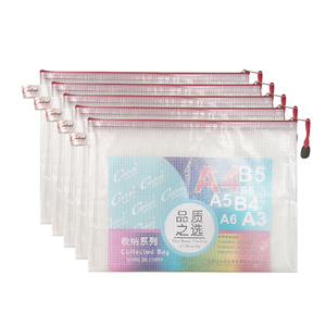 Soporte personalizado para carpetas de archivos <span class=keywords><strong>A4</strong></span>, bolsa de PVC para documentos escolares con cremallera de malla para organizador de rompecabezas para el hogar - Product Image 4