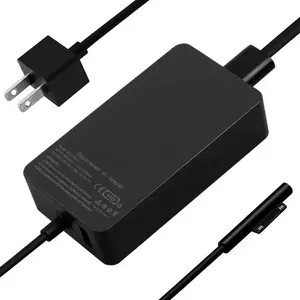 Voor Microsoft Surface Pro 6 5 4 3 Charger 15V 2.58A 44W met 5V 1A Power Adapter