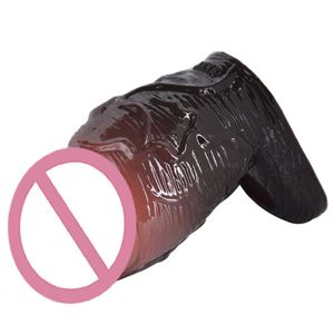 Manchon pénien réaliste en silicone souple SXXY avec design ouvert, sensation de peau du gland, extenseur de pénis pour hommes, pour retarder l'éjaculation - Product Image 2