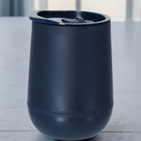 Tasse à café double couche de qualité alimentaire 320ML, tasse de voiture portable, tasse de bureau en PP étanche, tasse de publicité imprimable par LOGO