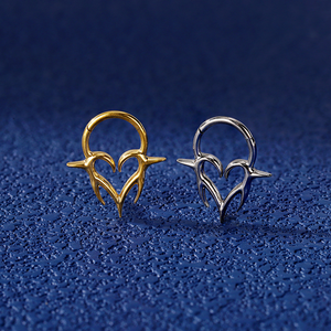 Pendientes de Aro de Titanio G23 con Circonita para Mujer, Joyería Corporal para Nariz, Septum, Cartílago y Labio - Product Image 4