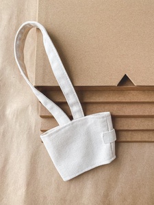 Tùy Chỉnh Độc Đáo Tote Xử Lý Nước Uống Di Động Bong Bóng Trà Đồ Uống Cup Chủ Canvas Tay Áo Tái Sử Dụng Túi Cup Carrier - Product Image 6