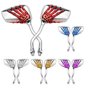Espejos Retrovisores Laterales con Diseño de Calavera para Motocicleta, Producto para Motocicletas Eléctricas - Product Image 1