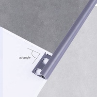 Profilés de décoration en plastique pour la maison, cornières en PVC, bordures de carrelage, bord rond, imitation marbre, fabriqués par FSF Export Factory, matériaux de construction flexibles.