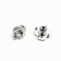 Écrou à quatre points en acier inoxydable de qualité supérieure, type plat, métrique A2-70 304, écrou de fixation