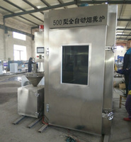 Four à fumer pour hot-dogs en acier inoxydable, machine à fumer électrique pour viande, poisson, fabrication de saucisses, chambre à fumée au gaz