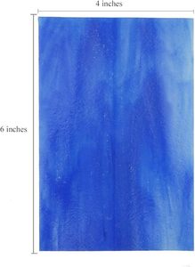 CHICSHIS 10 feuilles de <span class=keywords><strong>vitrail</strong></span> assorties, bricolage, 4x6 pouces, art déco, finition brillante, mosaïque opale, pack de carreaux, projet de verre <span class=keywords><strong>Tiffany</strong></span> - Product Image 4