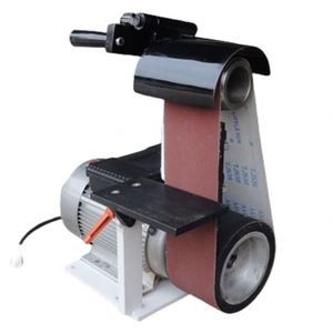 Ponceuse verticale électrique à roue en caoutchouc, petite machine à bande abrasive pour le polissage des bavures en acier inoxydable. - Product Image 4