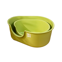 Bac à litière pour chat ANYA avec logo personnalisé, écologique, grand, en plastique, avec élimination des odeurs, super grand, haute barrière, accessoire pour toilettes pour chat
