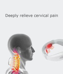 Healthpal-Mini masajeador de cuello Cervical inteligente, eléctrico, portátil, con 6 ruedas, doble punto de presión, Ems, con calor - Product Image 2