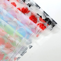 Papier d'emballage pour fleurs, cellophane semi-transparent, imperméable, bouquet DIY, papier d'emballage cadeau, vente en gros