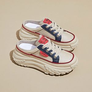 Zapatillas Blancas Coreanas Estilo Slip-on, Diseño Ligero y Transpirable para Verano 2026, Zapatos Casuales Elevados para Chicas Jóvenes - Product Image 4