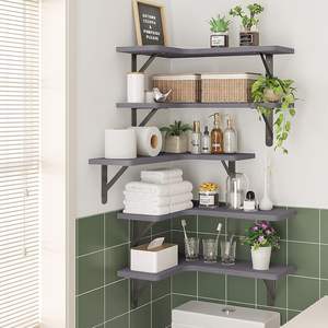 للبيع بالجملة ، أرفف خشبية مثبتة على الحائط بحمولة كبيرة قابلة للتخصيص ، أرفف خشبية مثبتة على الحائط - Product Image 4