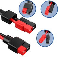 Câble silicone 2 broches personnalisé de 30cm avec connecteur de batterie 50A pour prise de charge rapide électrique EV