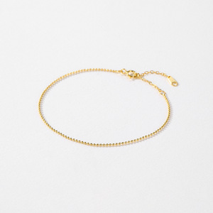 S925 silver crystal charm 18K gold plated minimalist Unisex everyday wear <b>bracelet</b> Fine chain & link <b>bracelet</b> - Product Image 6
