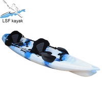 Kayak en plastique pas cher Kayak 2 places en solde pour la pêche en famille