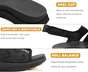 <span class=keywords><strong>Sandalias</strong></span> de Senderismo para Hombre, con Soporte de Arco Ortopédico, Cómodas, Transpirables, de Cuero, para Deporte y Aire Libre - Product Image 6