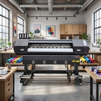 Imprimante à encre solvant 1,3M avec 1 ou 2 têtes d'impression XP600 I3200 – Machine d'impression numérique grand format pour l'industrie publicitaire