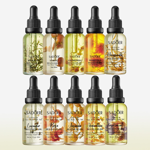 SADOER Productos para el cuidado de la piel Aceite esencial de plantas <span class=keywords><strong>Romero</strong></span> Rosa Lavanda Manzanilla Flor seca Aceite de masaje nutritivo multiefecto - Product Image 1