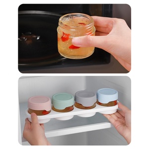 Kitchen <b>Spice</b> Cereals Bird's Nest Storage Tank With Airtight Lid Grain Storage Container Household Glass Sealed <b>Jars</b> - Product Image 2
