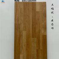 Nouvelle conception de carrelage en porcelaine à grain droit 600x1200mm antidérapant mat pour sol chauffant