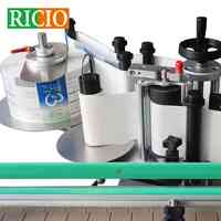 Étiqueteuse automatique verticale RICIO pour bocaux métalliques, boîtes de conserve, bouteilles rondes – Applicateur d'étiquettes de table entièrement automatique