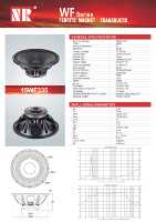 NR Caisson de basses en ferrite de 15 pouces Aimant de 190 mm Bobine vocale de 3 pouces 600W 8 Ohms Système de haut-parleurs passifs en aluminium pour concerts sur scène