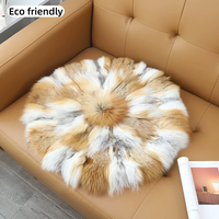 Coussin décoratif de luxe en fourrure de renard véritable pour siège de voiture, canapé, décoration intérieure - Chambre, salon, canapé-lit