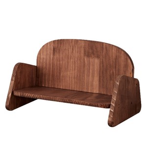 Étagère de bureau en bois, couleur noyer naturel, organisateur multifonctionnel, type sur pied, pour rangement à domicile ou au bureau - Product Image 5