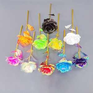Cadeau pour la Saint-Valentin, la fête des mères, pour femme, épouse, Noël, rose éternelle en plastique, rose éternelle dans un dôme en verre avec lumières LED - Product Image 4