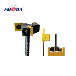 Miaorui 6.35*38.1 * 51L * 3T <span class=keywords><strong>doré</strong></span> t-rainurage fraise en bout grattage Tenon fraise Insert-Style SpoilBoard bois routeur Bits OEM - Product Image 5