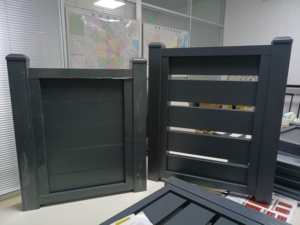 Valla de Privacidad de Aluminio Negra de 6 Pies de Altura para Exteriores, Valla de Seguridad, Rejas, Valla de Jardín, Pantalla Perforada, Puerta de Aluminio Metálico - Product Image 3