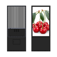 Kiosco de Pantalla Táctil para Exteriores con Panel de Aluminio para Parques, Reproductor de Anuncios 4K, Tótem Digital con Pantalla IP65 Resistente al Agua para Ascensores