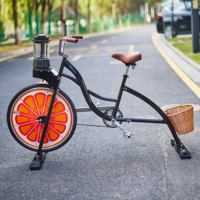 Exi New Party bike anuncio naranja comercial licuadora de frutas batido y exprimidor máquina extractora